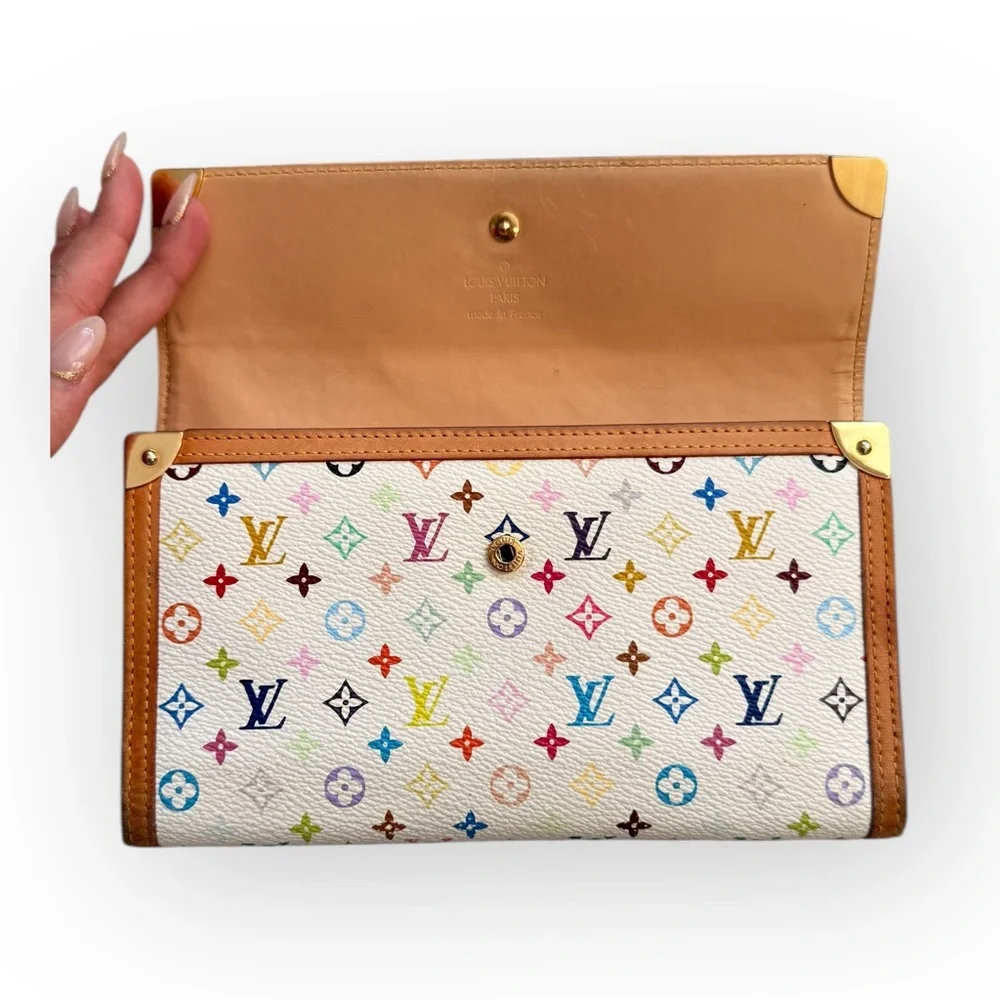 Louis Vuitton Multicolor Sarah Wallet – Authen